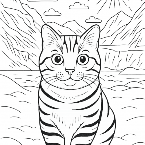 Katze im Schnee