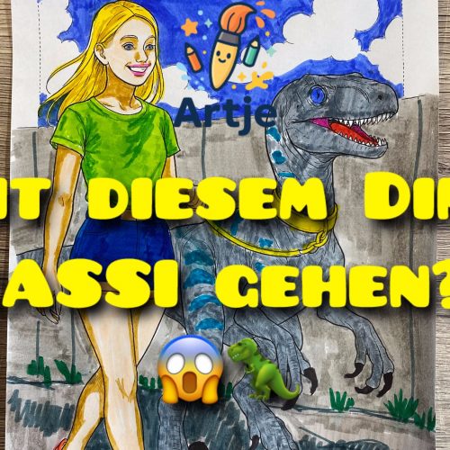 Video: Mädchen mit Velociraptor