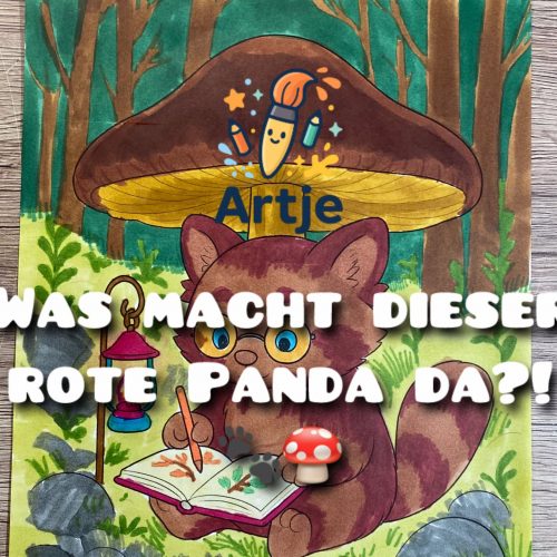 Video: Ausmalspaß mit rotem Panda im Wald