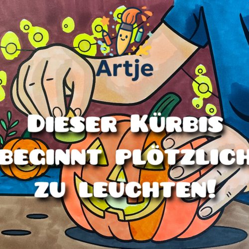 Video: Halloween Kürbis ausmalen