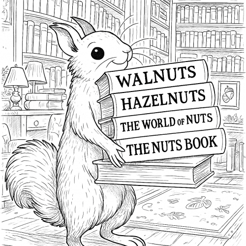 Eichhörnchen in der Bibliothek