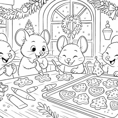 Süße Mäuse Weihnachtsbäckerei